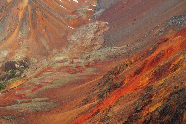 Fondo Natural Multicolor Vívido Valle Montañoso Colorido Entre Grandes Montañas — Foto de Stock