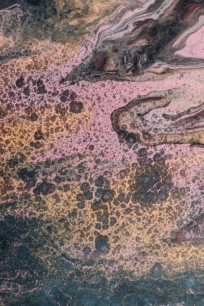 Абстрактный Образ Вирусов Макроуровне Художественная Концепция Коронавируса Флюидный Фон Черными — стоковое фото