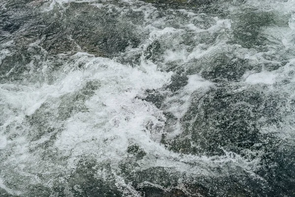 Pieno Sfondo Della Natura Cornice Riffle Acqua Fiume Montagna Potente — Foto Stock