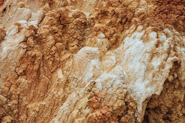 Naturhintergrund Zerklüfteter Trockengebiete Natürliche Struktur Des Bodens Mit Rissen Zerbrochene — Stockfoto