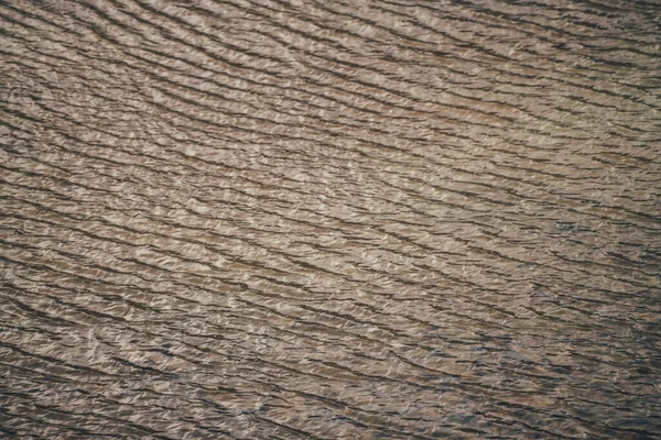 Struttura Monocromatica Acqua Calma Dorata Del Lago Ondate Meditative Sulla — Foto Stock