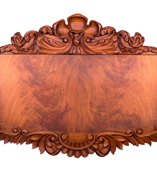 Carved Pattern Wood Element Decor — Stock Photo, Image