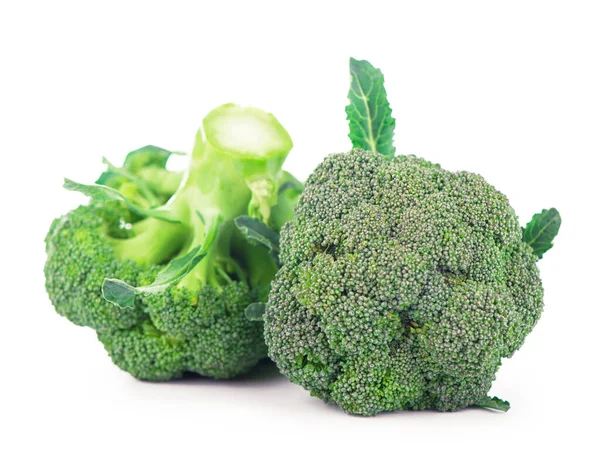 Frischer Grüner Brokkoli Isoliert Auf Weißem Hintergrund — Stockfoto