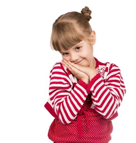 Kleines blondes Mädchen — Stockfoto