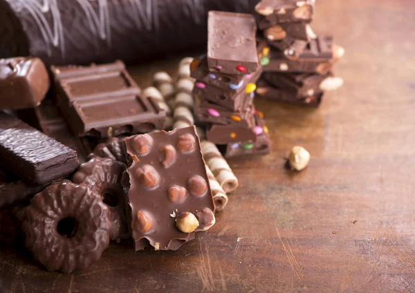 Lebkuchen und Schokolade — Stockfoto