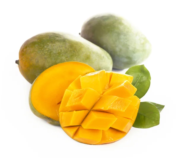 Mango op een witte achtergrond — Stockfoto