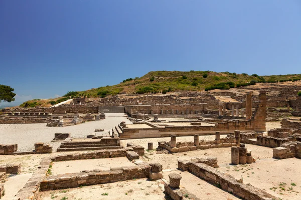 Ruinerna av den antika Kameiros på Rhodos. — Stockfoto