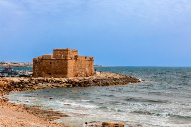 Paphos, Kıbrıs için Ortaçağ Kalesi.