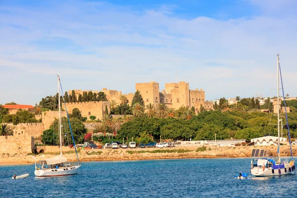 Mittelalterliche Burg in Rhodos, Griechenland. — Stockfoto
