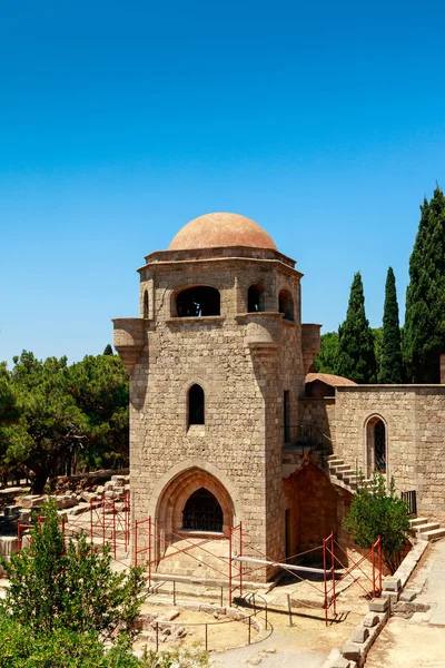 O Mosteiro de Filerimos em Rodes, Grécia . — Fotografia de Stock