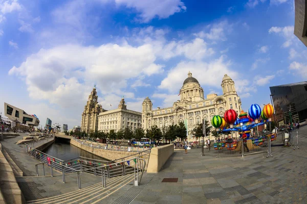 Waterfront-Liverpool, Anglia. — Stock Fotó