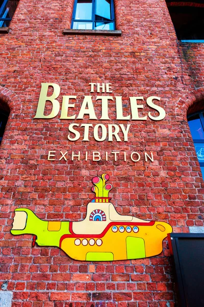 Beatles Story attraktionen i Liverpool. — Stockfoto