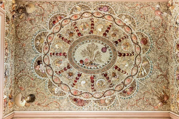 Ripon Nord Yorkshire Giugno 2021 Mosaico Conchiglie Stile Neoclassico Uno — Foto Stock
