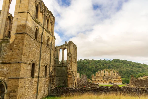 Ερείπια Της Μονής Rievaulx Ένα Μοναστήρι Cistercian Στο Rievaulx Κοντά — Φωτογραφία Αρχείου