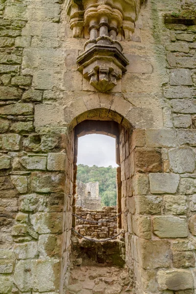 Detalles Arquitectónicos Cerca Las Ruinas Abadía Rievaulx Una Abadía Cisterciense — Foto de Stock