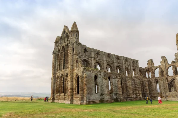 Ruins Whitby Abbey 7Th Century Christian Monastery Later Became Benedictine Stock Photo