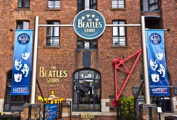 Beatles muzeum v Liverpool, Anglie. — Stock fotografie