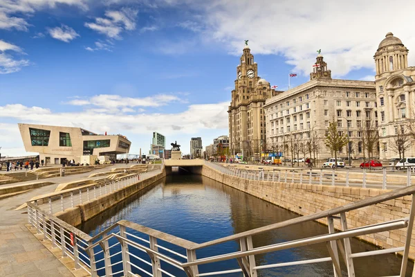 Pier huvud i Liverpool. — Stockfoto