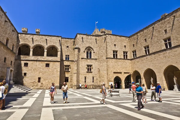 Grand Master Palace a Rodi, Grecia . — Foto Stock