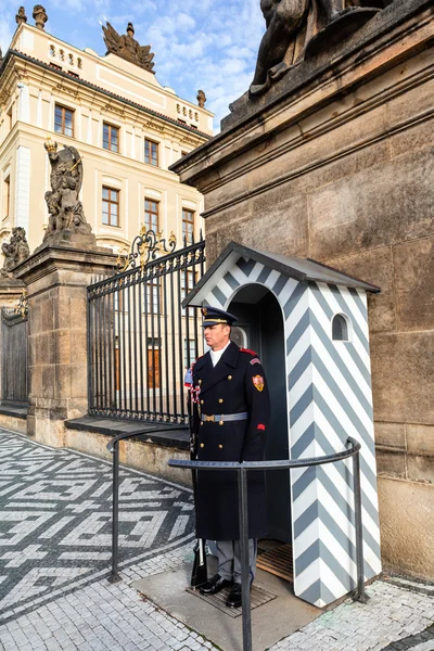 Prag Kalesi koruma. — Stok fotoğraf