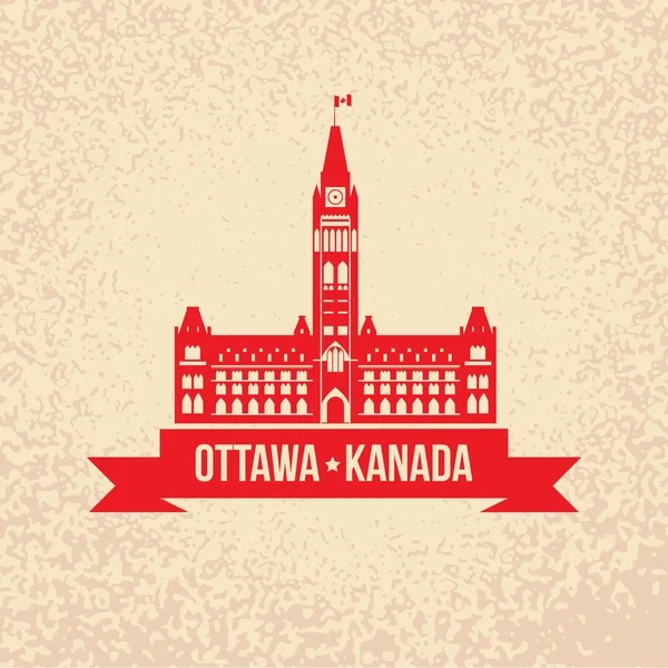 Merkezi bloğu ve Barış Kulesi - Ottawa, Kanada sembolü