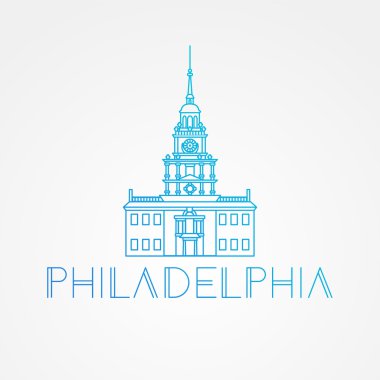 Bağımsızlık Binası Philadelphia, ABD sembolü.