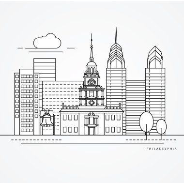 Bağımsızlık Binası Philadelphia, ABD sembolü.