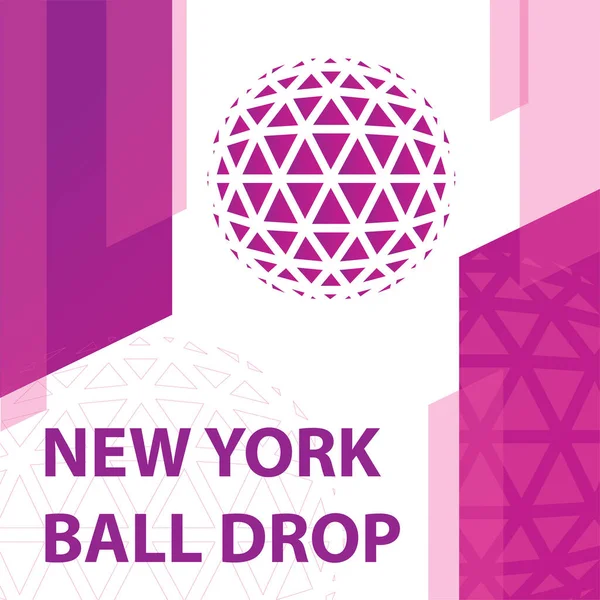 New York Ball Drop έννοια — Διανυσματικό Αρχείο