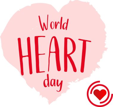 Dünya Kalp Günü konsepti. 29 Eylül.