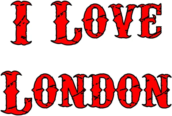 Ich liebe london — Stockvektor