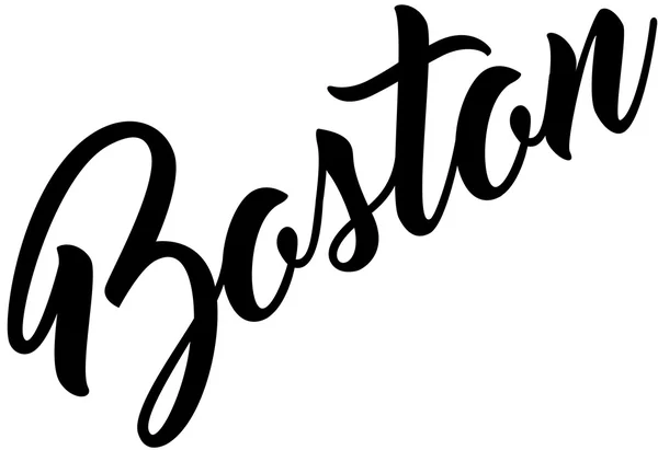 Señal de texto boston — Archivo Imágenes Vectoriales