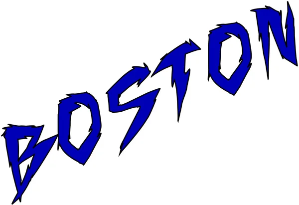 Boston metin işareti — Stok Vektör