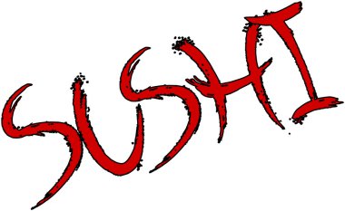 Suşi metin afiş