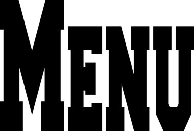 Menü metni işareti 
