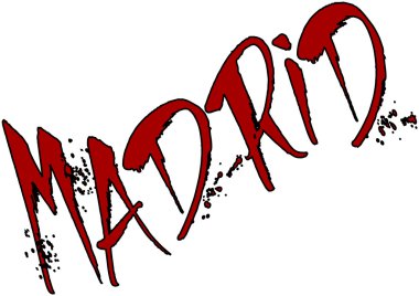 Madrid metin illüstrasyon