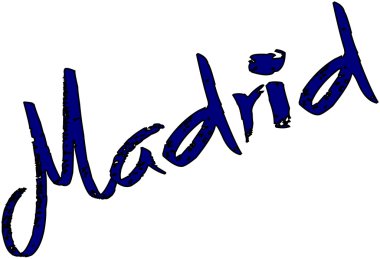 Madrid metin illüstrasyon