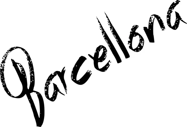 Barcellona tekst illustation — Stockvector
