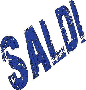 Mavi saldı illustrazione