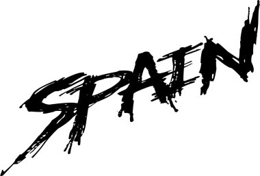 İspanya metin illüstrasyon