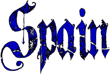 İspanya metin illüstrasyon