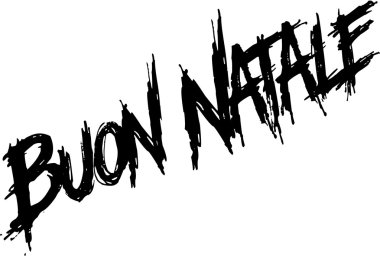 Neşeli Noel yazılı İtalyanca