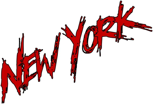 New York Textzeichen — Stockfoto