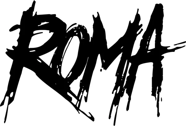 Roma text Sign — Stock Photo, Image