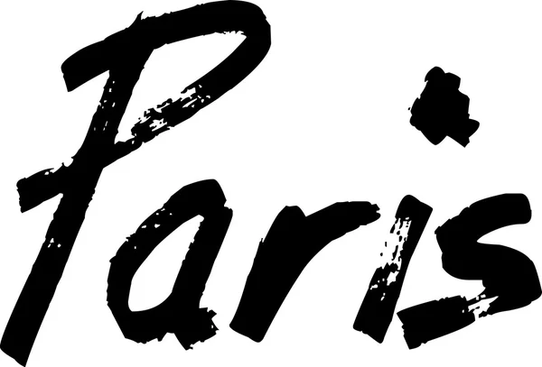 Paris texte signe — Image vectorielle