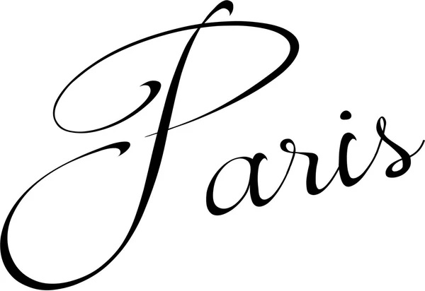 Firma a Parigi — Vettoriale Stock