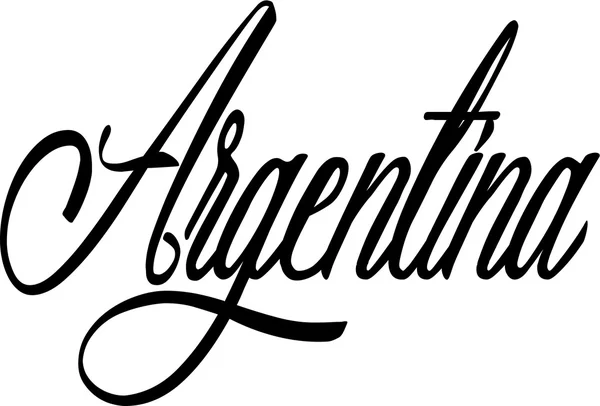 Аргентина Текстовый знак на итальянском языке — стоковый вектор