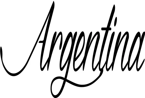 Tekst Argentyna znak w języku włoskim — Wektor stockowy