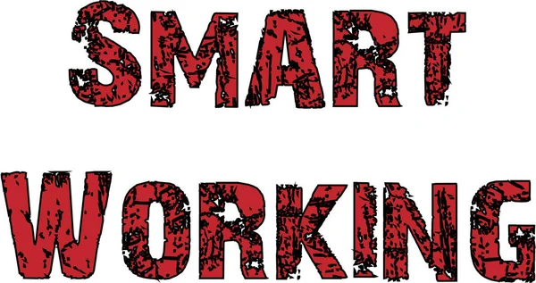 Beyaz arkaplanda Akıllı Çalışma metni çizimi