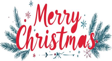 Beyaz arka planda ladin dalları, kar taneleri ve şenlikli süslemelerle dolu Noel tebrik mektupları