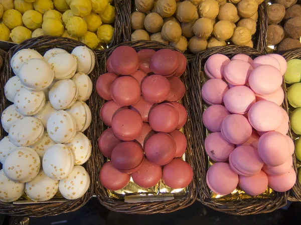 Macaron piyasada — Stok fotoğraf